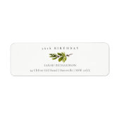 Minimale vertakking van de Pijn om het even welk o Etiket (Voorkant)