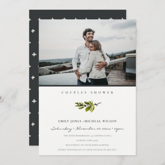 Minimale vertakking van de Tak van de Pijn de Toon Bedankkaart (Voorkant / Achterkant)