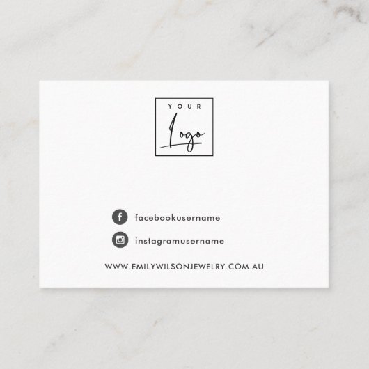 Minimale vertakking van de vertakking van de Pijnv Visitekaartje (Achterkant)