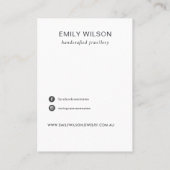 Minimale vertakking van de vertakking van de Pijnv Visitekaartje (Achterkant)