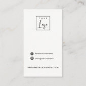 Minimale vertakking van de vertakking van de Pijnv Visitekaartje (Achterkant)