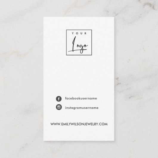 Minimale vertakking van de vertakking van de Pijnv Visitekaartje (Achterkant)