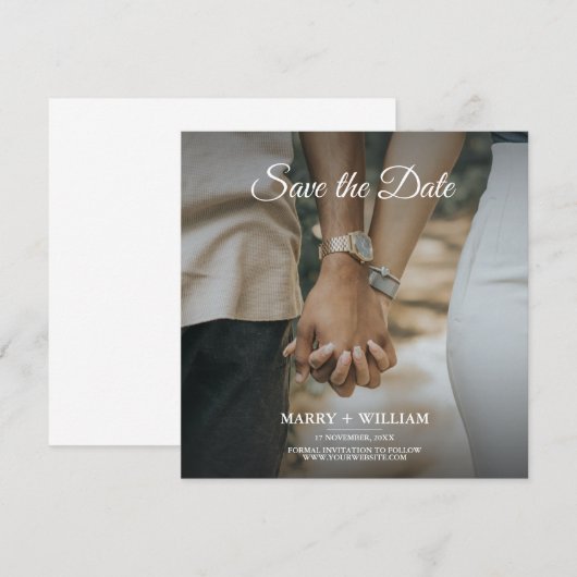 Minimale vervanging van je fotoflat voor het opsla aankondiging (Voorkant / Achterkant)