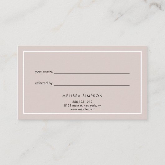 Minimale verwijzing naar Modern Blush Beige (Achterkant)