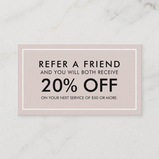 Minimale verwijzing naar Modern Blush Beige (Voorkant)