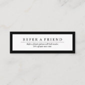 Minimale verwijzing naar sociale media Luxe zwart- Mini Visitekaartje (Voorkant)