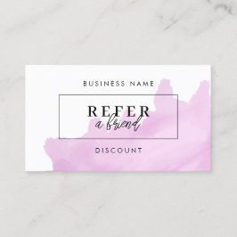 Minimale verwijzingskaart voor korting | Verwijs e Aanbevelingskaartje