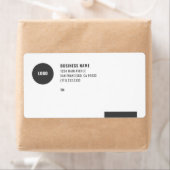 Minimale verzendlabels voor zakelijke Logo Etiket (Insitu)