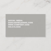 Minimale Vet Grote Citaat Visitekaartje (Achterkant)