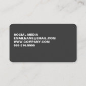 Minimale Vet Grote Citaat Visitekaartje (Achterkant)