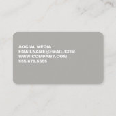 Minimale Vet Grote Citaat Visitekaartje (Achterkant)