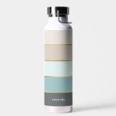 Minimale vet strepen op maat waterfles (Links)