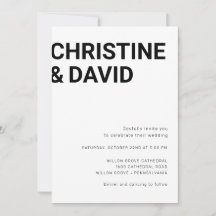 Minimale vetgedrukte letters, eenvoudige witte uit