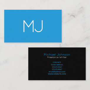Minimale vetgedrukte logo duo-toon visitekaartje