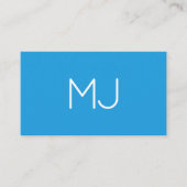 Minimale vetgedrukte logo duo-toon visitekaartje (Voorkant)