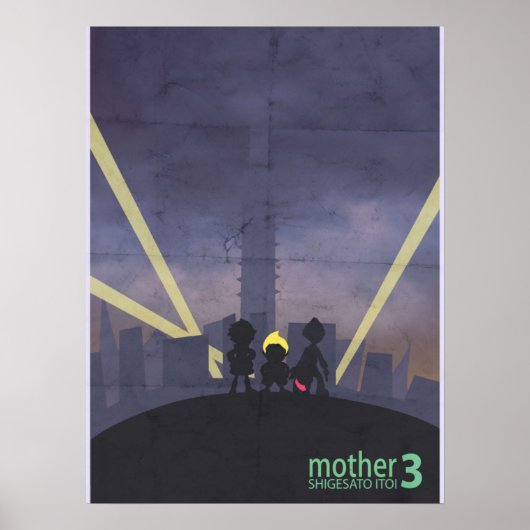 Minimale videogame Art Moeder 3 Poster (Voorkant)