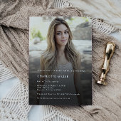 Minimale viering van de begrafenisfoto van het lev kaart