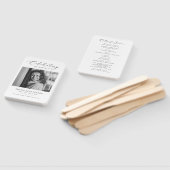 Minimale viering van het leven Foto begrafenismonu Handwaaier (Niet-gemonteerd)