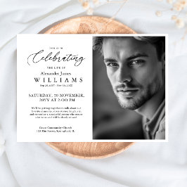 Minimale viering van het leven Foto-herdenkingsdie Kaart