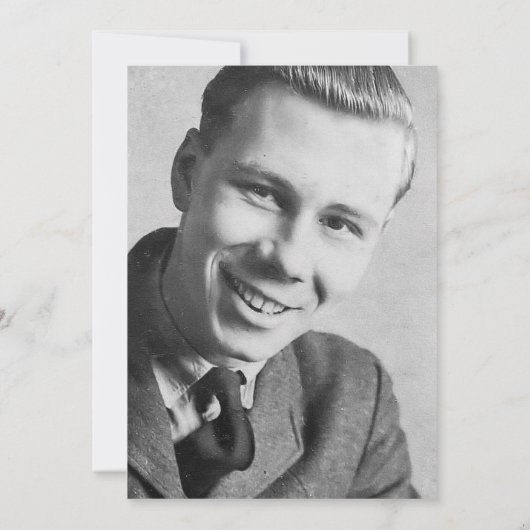 Minimale viering van Life Luncheon Foto Kaart (Achterkant)