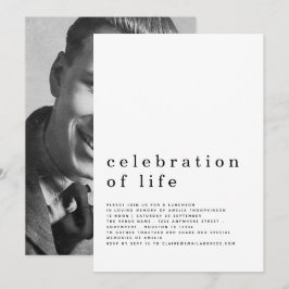 Minimale viering van Life Luncheon Foto Kaart