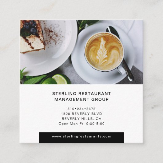 Minimale vierkant Professional Vierkante Visitekaartje (Voorkant)