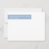 Minimale vierkant stijlvolle, moderne Kaart voor n Notitiekaartje (Voorkant)