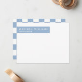 Minimale vierkant stijlvolle, moderne Kaart voor n Notitiekaartje (Voorkant / Achterkant in situ)