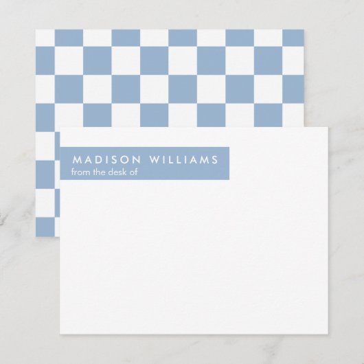 Minimale vierkant stijlvolle, moderne Kaart voor n Notitiekaartje (Voorkant / Achterkant)