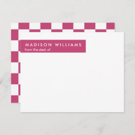 Minimale vierkant stijlvolle, moderne Kaart voor n Notitiekaartje