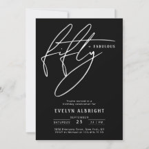 Minimale Vijftig en Fabulous 50ste Verjaardagsfees