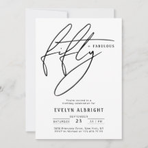 Minimale Vijftig en Fabulous 50ste Verjaardagsfees