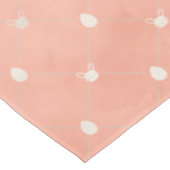 Minimale Vintage Konijn Eieren Pastel Perzik Pasen Tafelkleed (Gekanteld)
