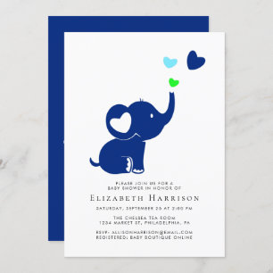 Minimale virtuele optie met ellephant Blue Baby sh Kaart