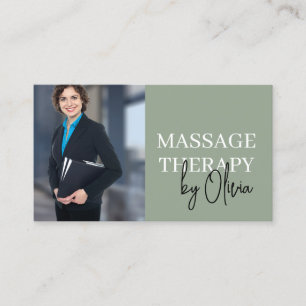 Minimale Visitekaart voor Massagetherapeut Visitekaartje