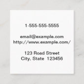 Minimale Visitekaartje bouwraming (Achterkant)