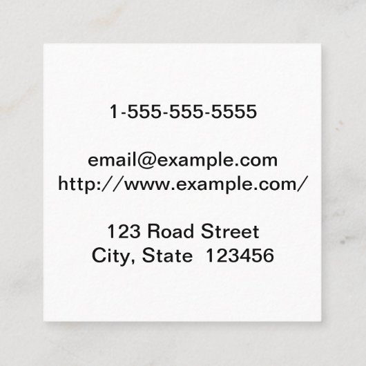 Minimale Visitekaartje bouwraming (Achterkant)