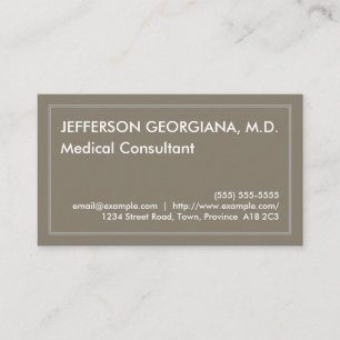 Minimale Visitekaartje medische consultant