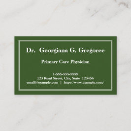 Minimale Visitekaartje van de eerste zorgverlener