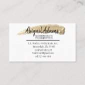 Minimale Visitekaartje voor moderne Gold Paint (Achterkant)