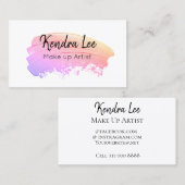 Minimale Visitekaartje voor moderne pasta-Waterver (Voorkant / Achterkant)