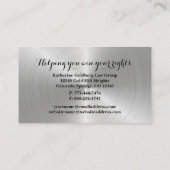 Minimale Visitekaartje voor Silver en Gold Attorne (Achterkant)