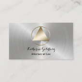 Minimale Visitekaartje voor Silver en Gold Attorne (Voorkant)