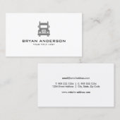 Minimale Visitekaartje voor vrachtwagenchauffeur (Voorkant / Achterkant)