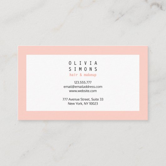 Minimale Visitekaartjes (Achterkant)