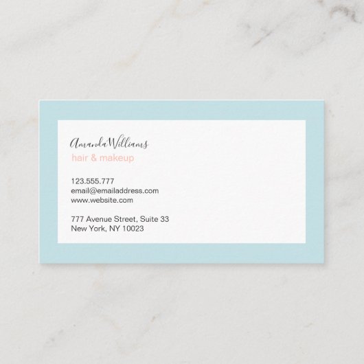 Minimale Visitekaartjes (Achterkant)