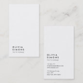 Minimale Visitekaartjes (Voorkant / Achterkant)