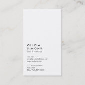 Minimale Visitekaartjes (Achterkant)