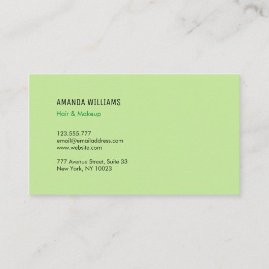 Minimale Visitekaartjes (Achterkant)