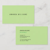 Minimale Visitekaartjes (Voorkant / Achterkant)